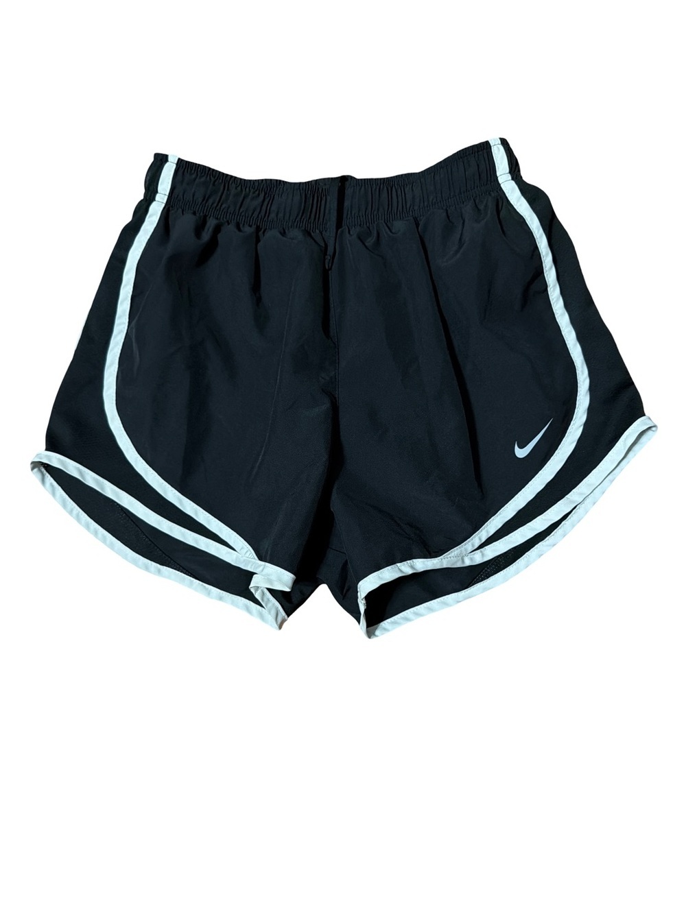 Nike Women's Black Athletic Shorts with White Trim